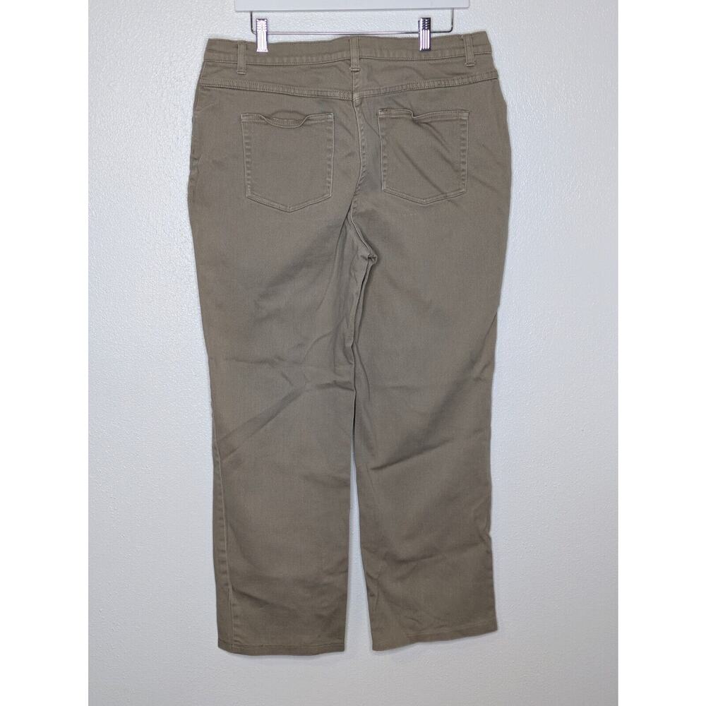 Christopher & Banks Women’s Tan Stretch Crop Pants Size 14 - Picture 5 of 9